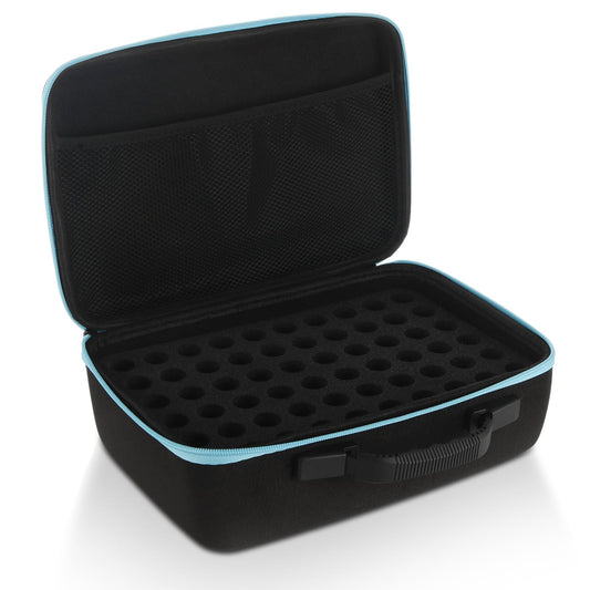 STARVAST 120 Bottle EVA Essential Oil Storage Holder Organizer Carrying Case, Hard Shell Essential Oil Bag with Foam Insert and Carrying Handle Holds 5-15ml Bottles, Double-layer foam