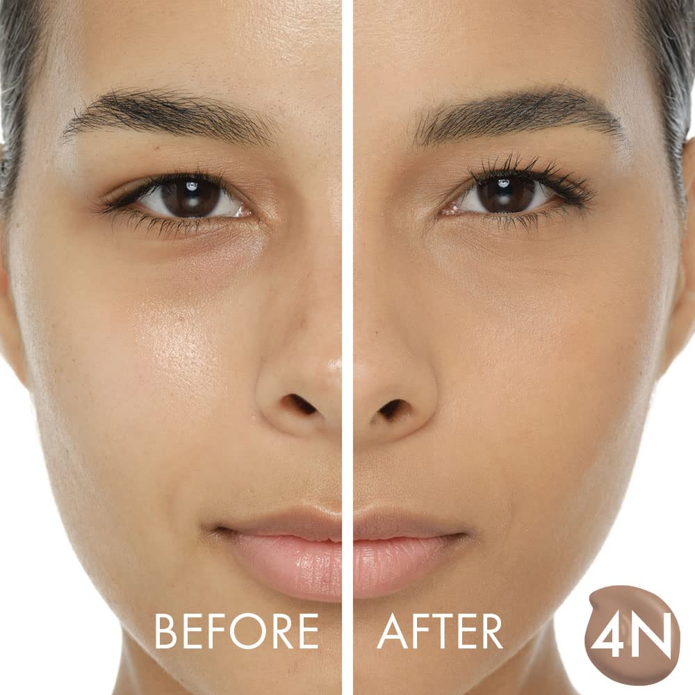 Veil Cosmetics Complexion Fix Liquid Foundation – Hydrating Buildable Coverage – Water-Resistant, Hypoallergenic, Oil-Free, Cruelty-Free & Vegan – Lightweight & Brightening (4N Tan Neural)