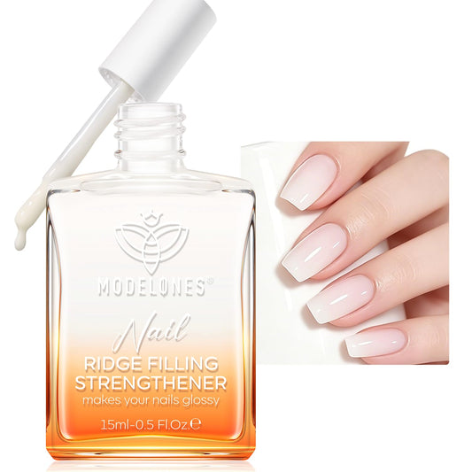 modelones Nail Strengthener and Growth Nail Polish Nail Hardener Extra Strong and Growth Nail Repair for Damaged Nails Strengthening Polish