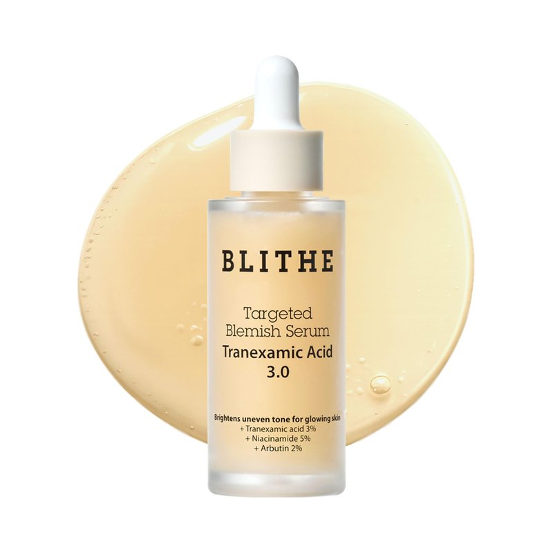 BLITHE Niacinamide 5% + Tranexamic Acid 3% Serum, Dark Spot Corrector - Vitamin B3 Niacinamide for Face, Skin Soothing Cica & Allantoin, Arbutin & Tranexamic Acid, 1oz