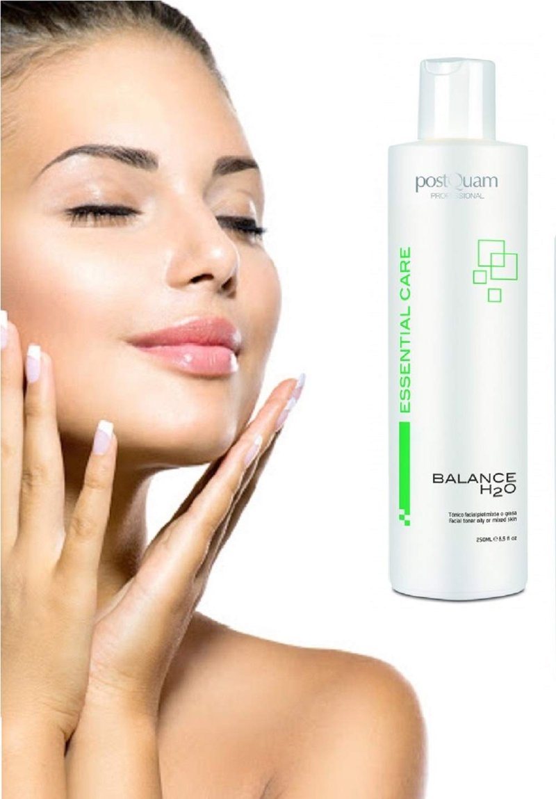 postQuam Professional Balance H2O Facial Tonic for Mixed or Oily Skin 250ml – Spanish Beauty – Mentholated Solution with Algae – Regulates Excess Sebaceous Secretion- Hydrates and Refreshes Skin