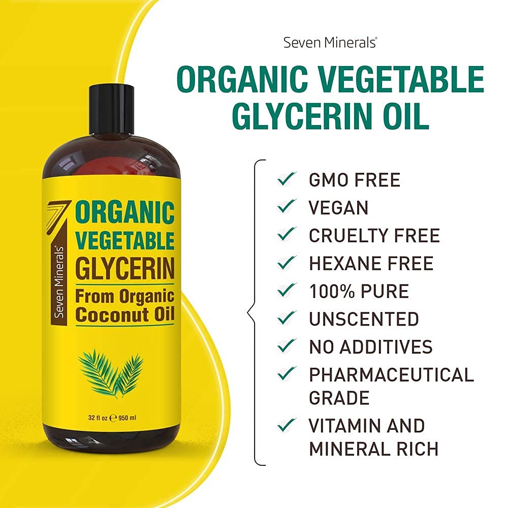 Seven Minerals Pure Grapeseed Oil & Organic Vegetable Glycerin
