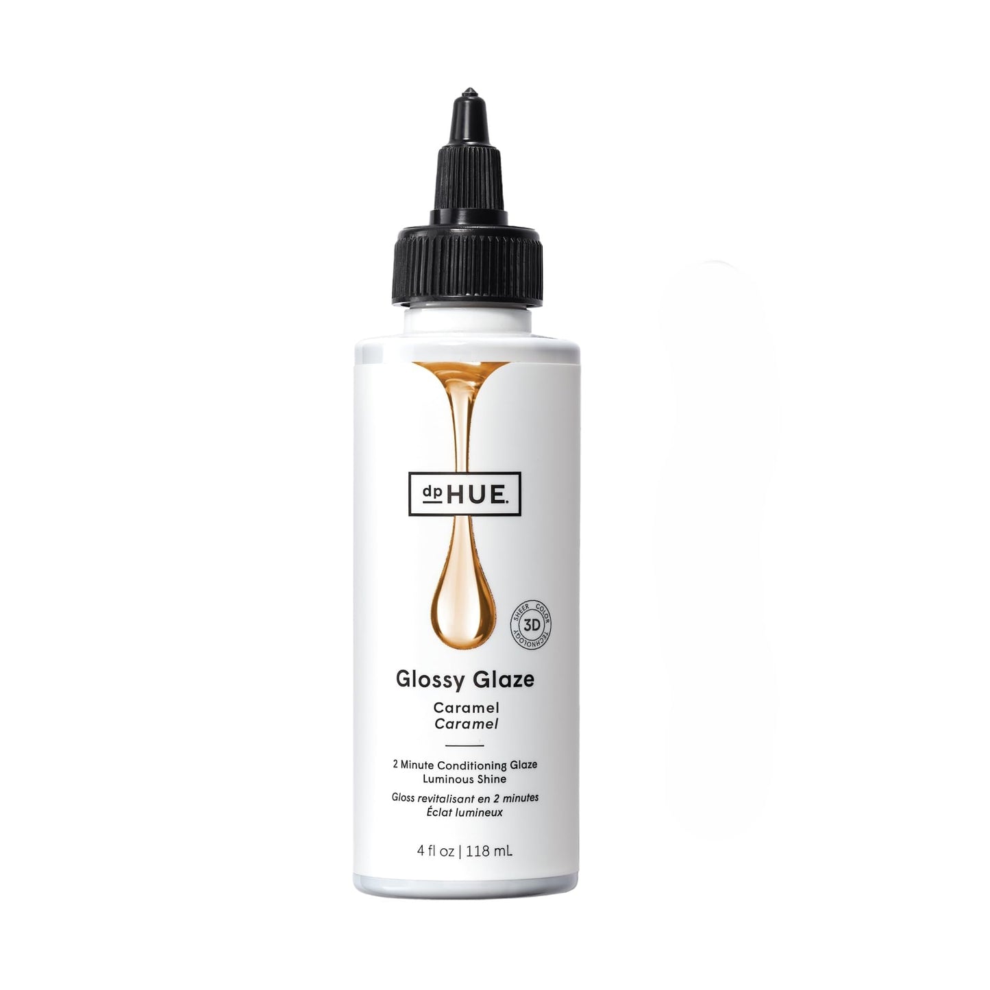 dpHUE Glossy Glaze - 4 fl oz - In-Shower Conditioning Glaze for Luminous Shine - Paraben, SLS & SLES Sulfate Free - Leaping Bunny Certified