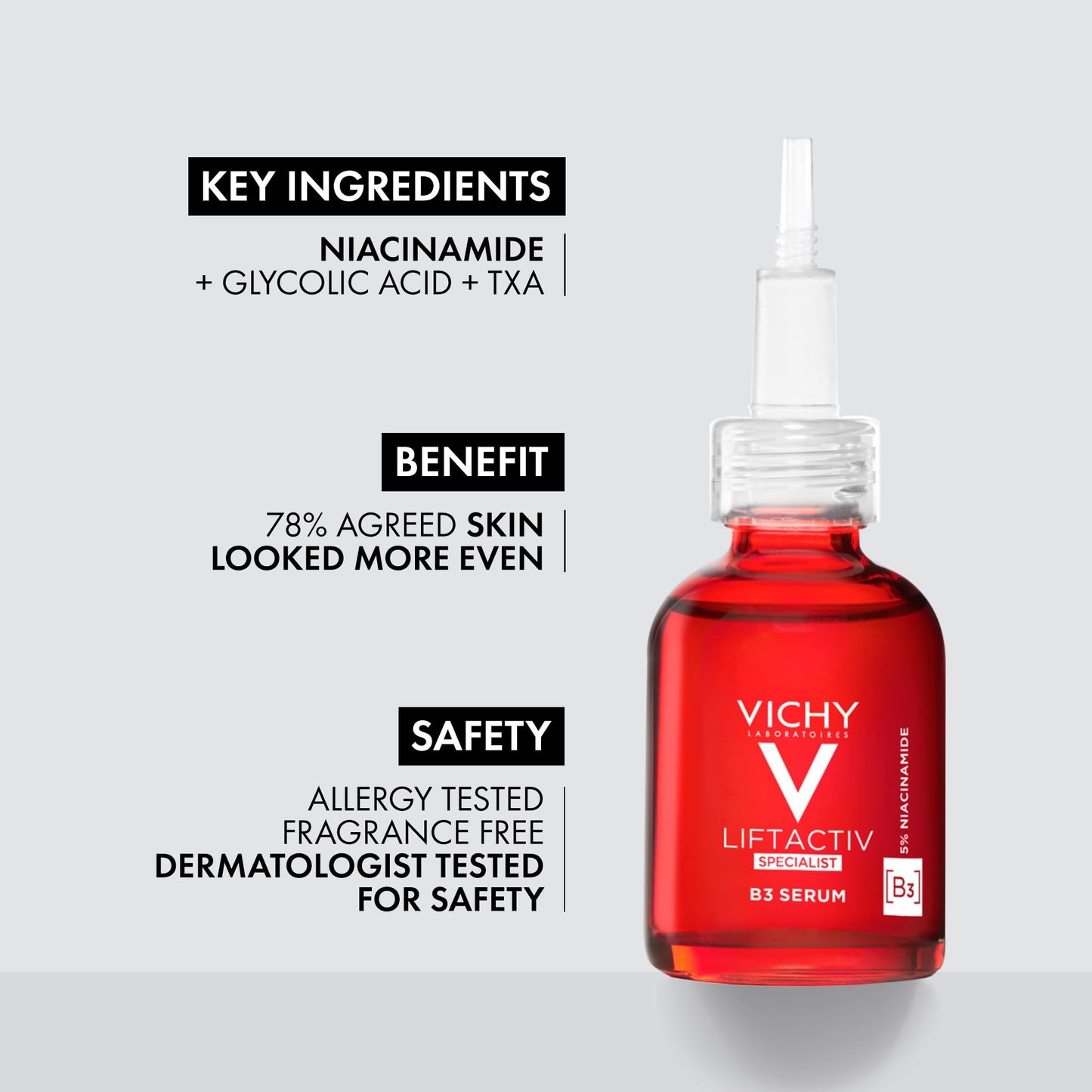 Vichy Radiance Duo, Skin Care Set with LiftActiv 16% Vitamin C Serum & LiftActiv B3 Niacinamide Serum, Gift Set for Brightening, Dark Spots & Wrinkles