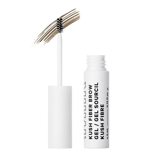 Milk Makeup KUSH Fiber Brow Gel – Tinted Gel Fluffs, Fills + Holds Eyebrows for a Fuller, Natural Look – Conditioning, Vegan Formula – Herb (Medium Brown), 0.15 oz