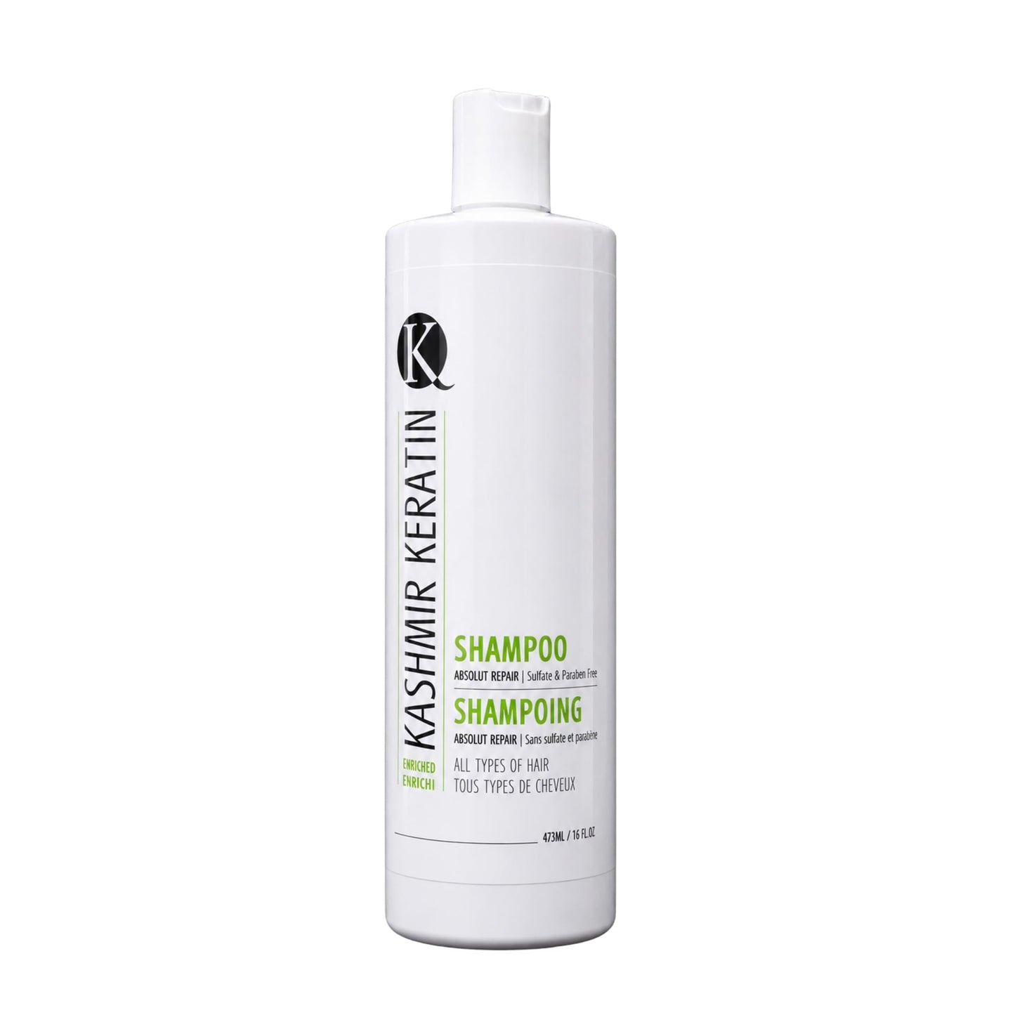 Kashmir Keratin Enriched Shampoo,Sulfate free shampoo,Paraben Free,For All Types Of Hair (16 Fl. Oz)