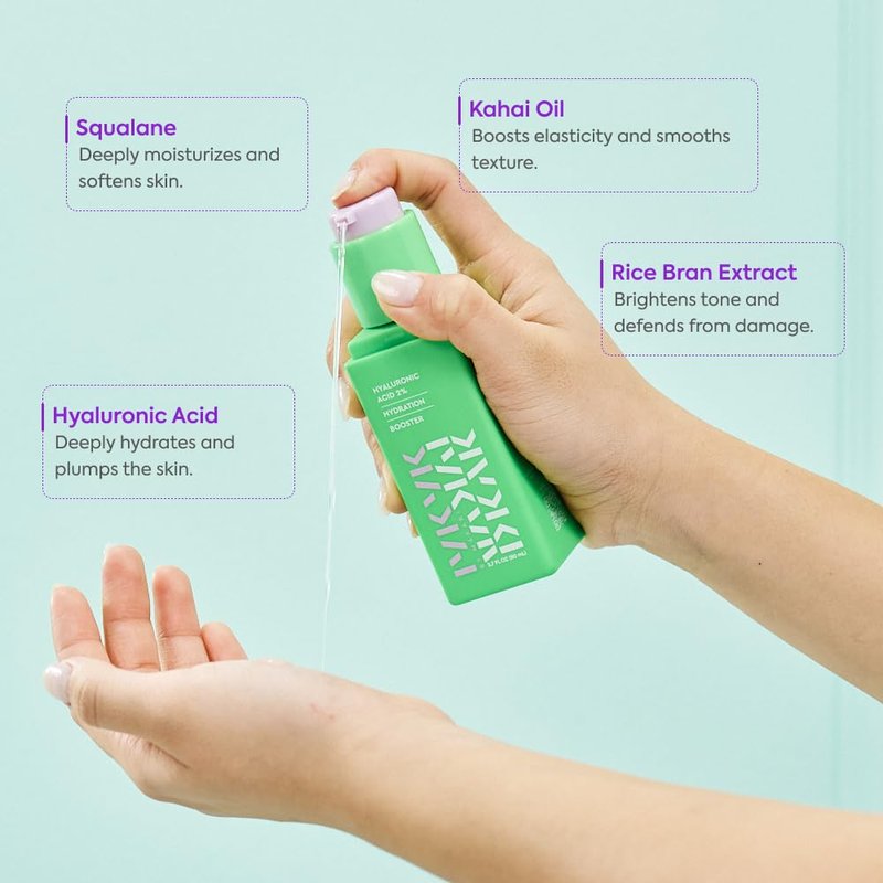 IYKYK by Makari Hyaluronic Acid 2% Hydrating Face Serum | Moisture Booster with Vitamin B5, Aloe & Kelp | Plumping, Hydrating Vegan Facial Serum | Fragrance-Free