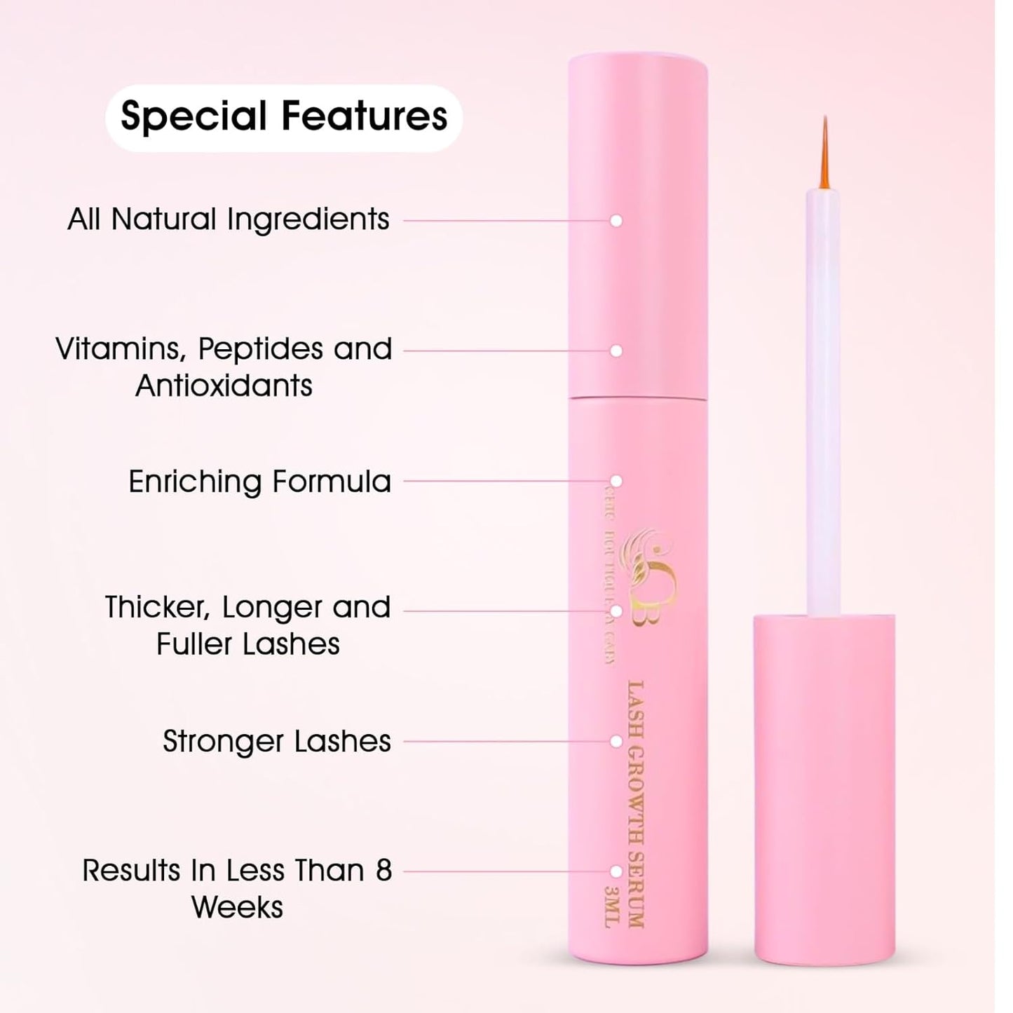 Eyelash Growth Serum - Boost Length & Thickness | Nourishing Formula