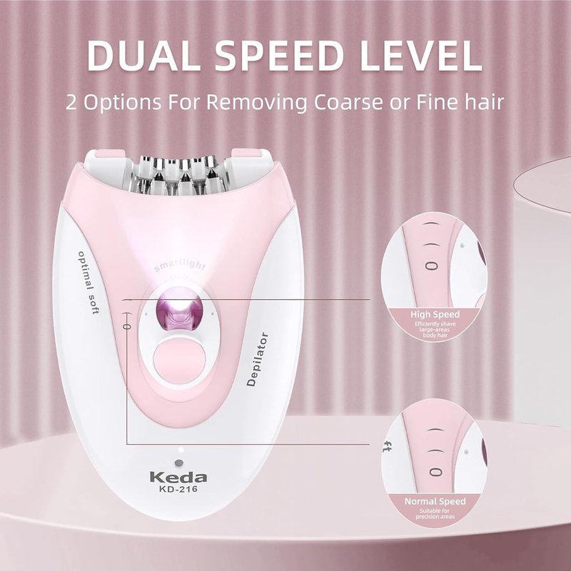Epilators for Women Face with 2 Speeds Glabrouse Skin Epilator Face Trimmer Device Pluxy Hair Removal for Face Epilator Face Bikini Arm Legs Armpits