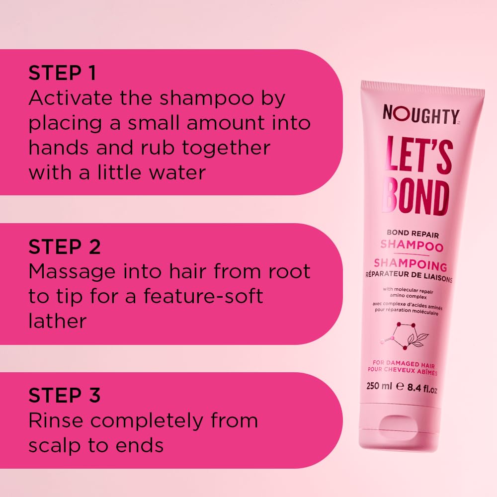 Noughty Let's Bond Builder Shampoo - Repair & Strengthen Chemically Treated Hair | 8.4 fl. oz.