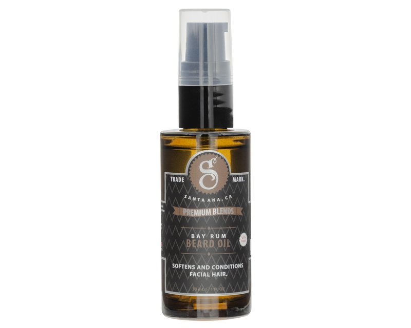 Suavecito Premium Blends Beard Oil - Leave-In Beard Conditioner For Softening Hair, Hydrating Skin, Eliminating Beard Dandruff, Healthy Beard Growth - Bay Rum Fragrance - 1 oz