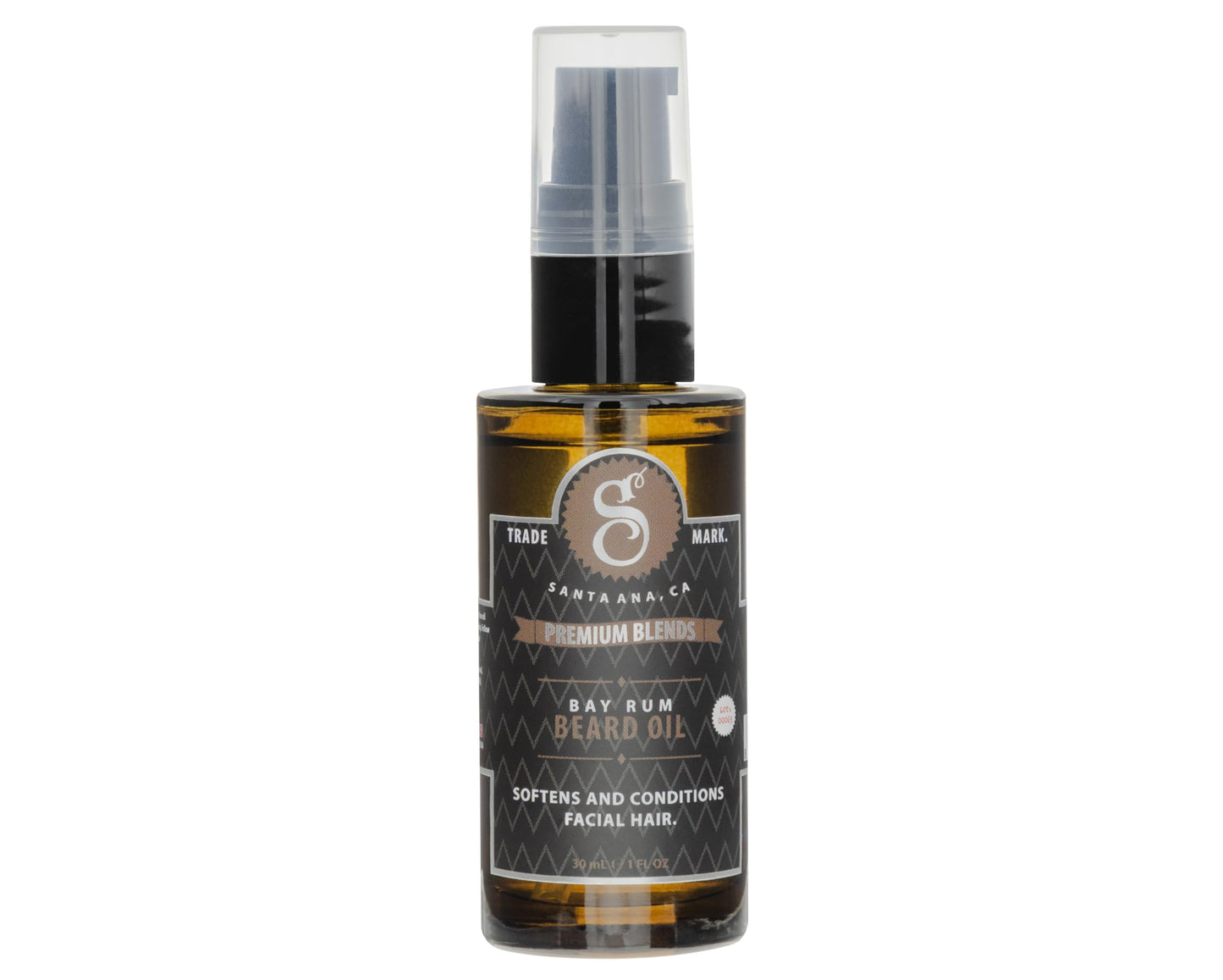 Suavecito Premium Blends Beard Oil - Leave-In Beard Conditioner For Softening Hair, Hydrating Skin, Eliminating Beard Dandruff, Healthy Beard Growth - Bay Rum Fragrance - 1 oz