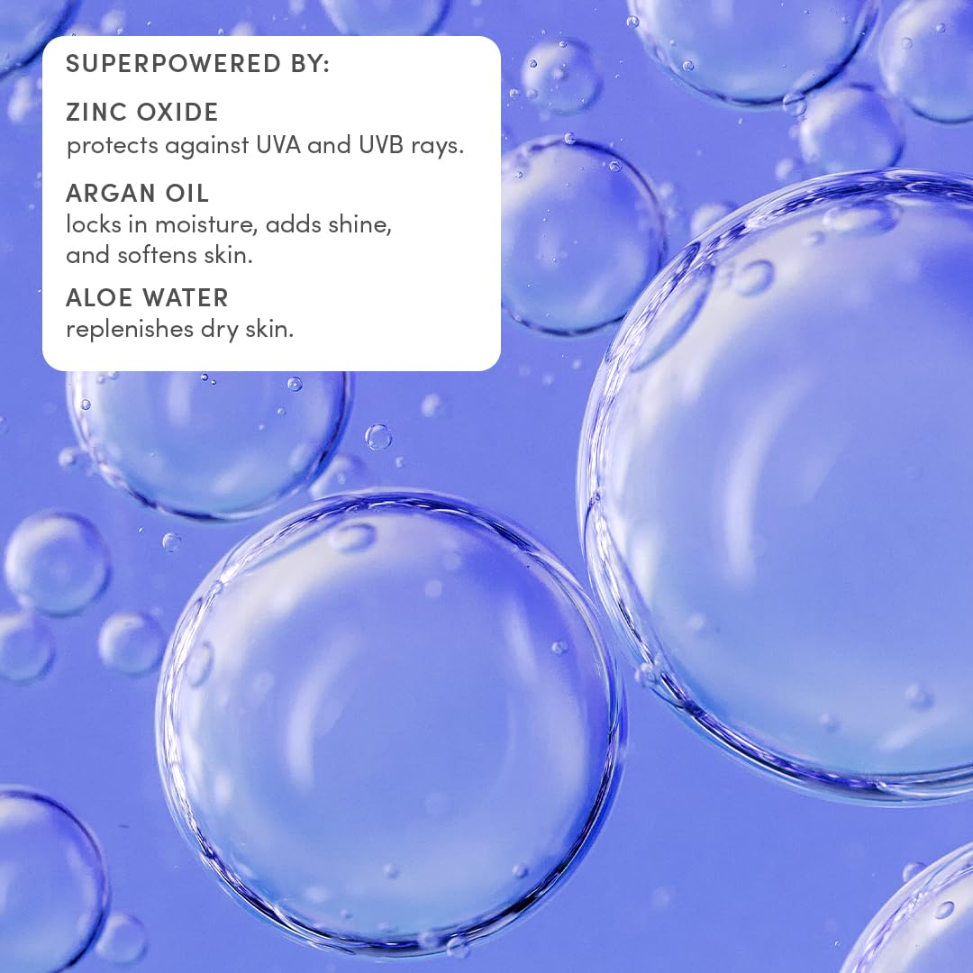 Evereden Kids Mineral Sunscreen SPF 50, Fluid Texture | Water-Resistant, Dermatologist-Tested, Sensitive Skin | Vitamin E, Argan Oil, Zinc Oxide, UVA/UVB Protection | Fragrance-Free Beach Sunscreen