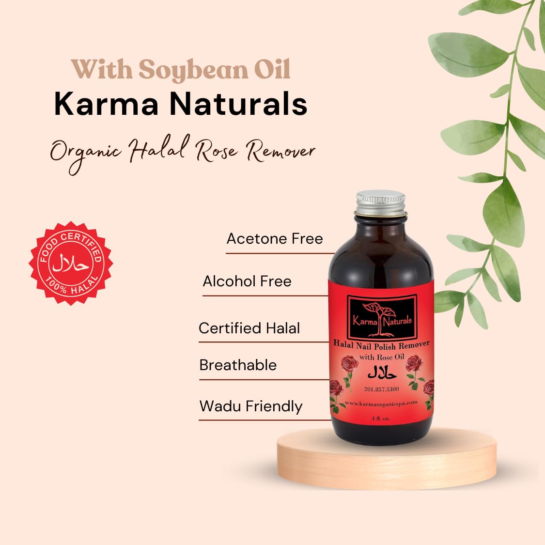 Karma Halal Certified Nail Polish- Truly Breathable Cruelty Free and Vegan - Oxygen Permeable Wudu Friendly Nail Enamel (Halal Nail Polish Remover)