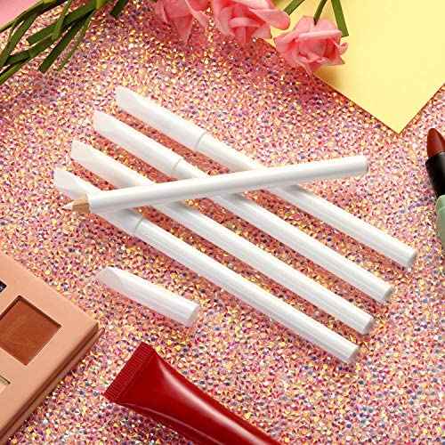 Blulu 3 Pieces White Nail Pencil 2-in-1 Nail Whitening Pencil French Nail Pencils with Cuticle Pusher for DIY Nail Manicure Supplies