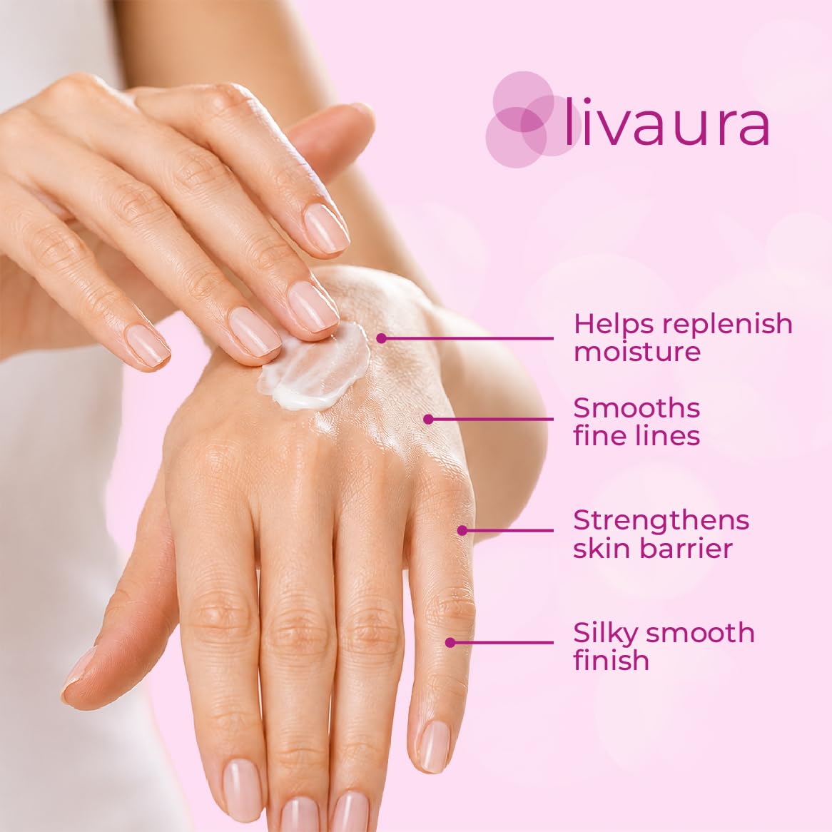 LIVAURA Retinol Hand Cream for Women - Anti-Aging Lotion for Dry Hands