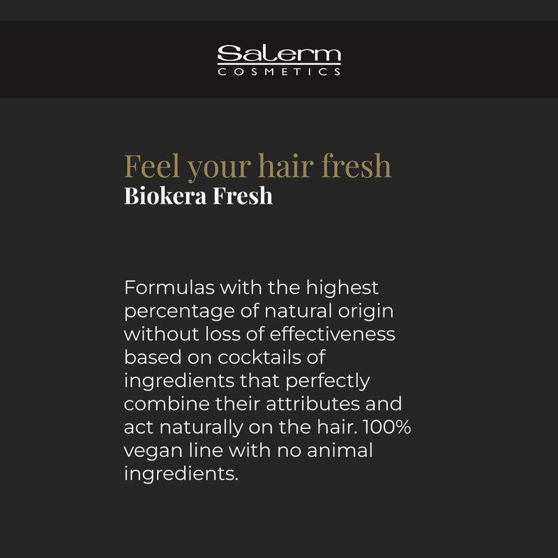 SALERM - Deep Repair Hair Mask - Biokera Fresh Yellow Shot Mask - 250 ml - Hydrates, Repairs, and Protects Hair - Anti-Frizz - Sulfate-Free and Paraben-Free