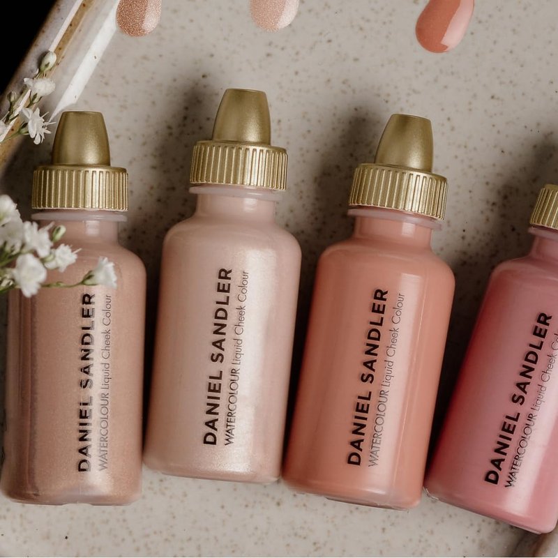 Daniel Sandler Watercolour Liquid Illuminator - Glow 15ml | Shimmer Blush & Highlighter for Cheeks & Lips, Oil-Free, Lightweight, Buildable