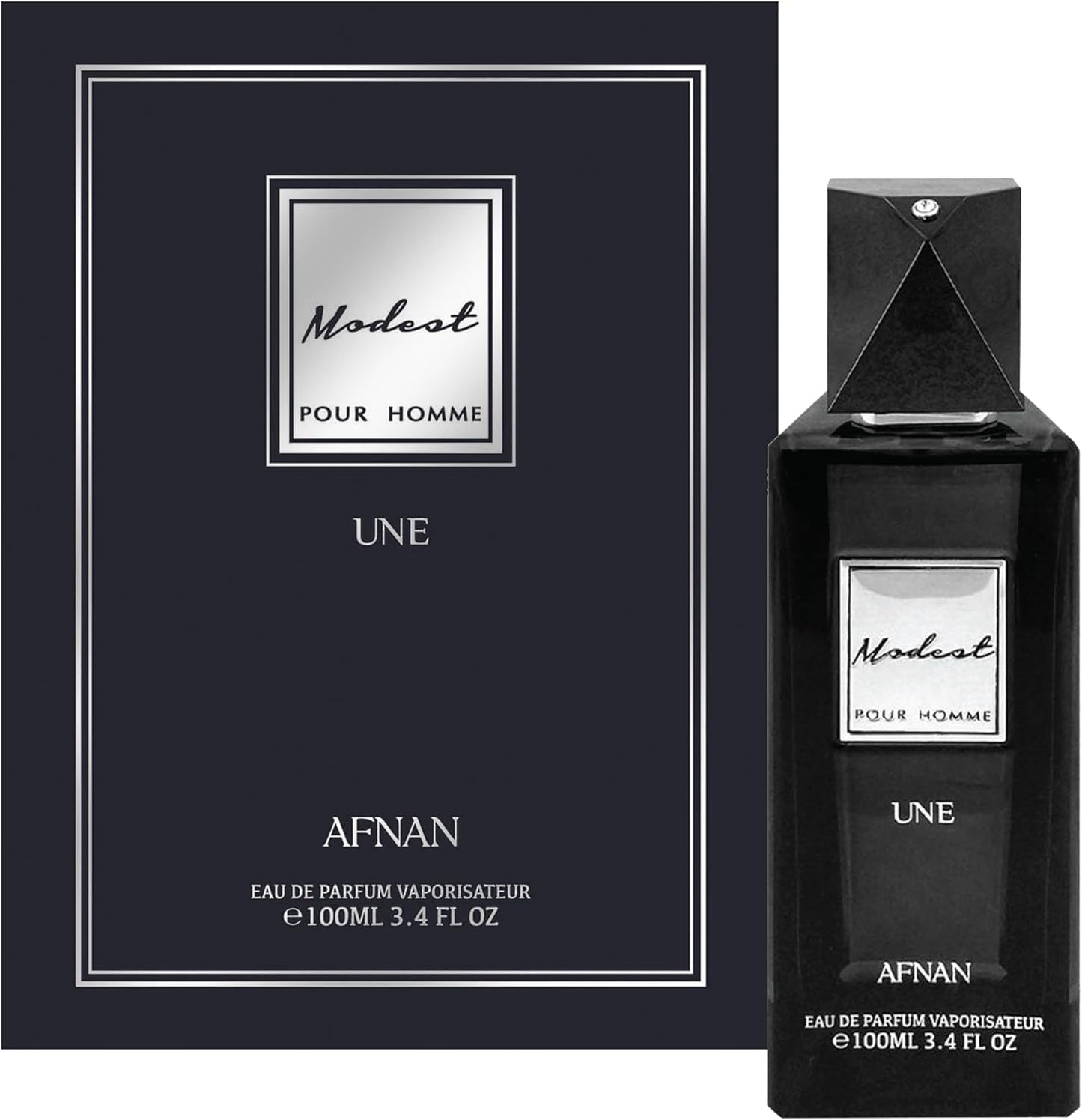 Afnan Modest Pour Homme Eau de Parfum Spray, 3.4 Fl. Oz