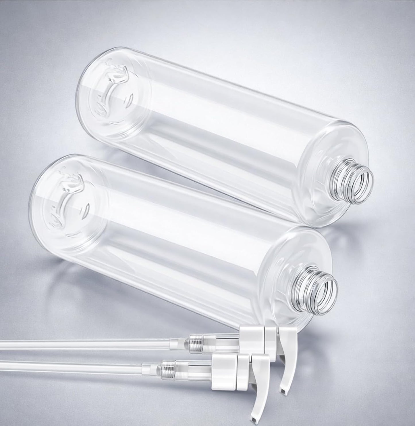 Bar5F Pump Bottle - 32-Ounce BPA-Free Clear Containers for Shampoo, Conditioner & Lotion | 2-Pack