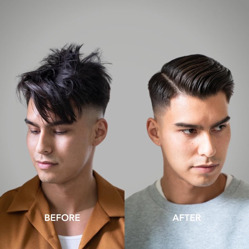 BLUMAAN Hydrating Pomade - Low Shine, High Hold for Quiffs & Pompadours - Water-Based, Easy to Wash | 2.5 oz