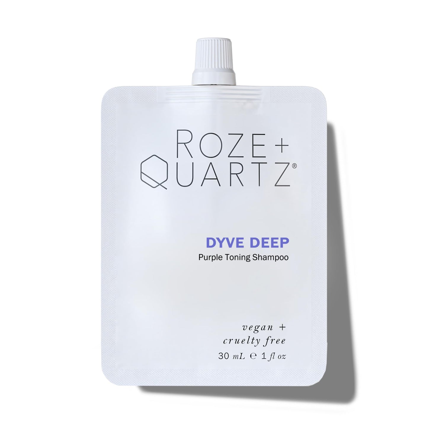 Roze + Quartz® Dyve Deep Shampoo • Ultra Purple Toning Wash for Blonde, Silver + Highlighted Hair (8.5 oz)