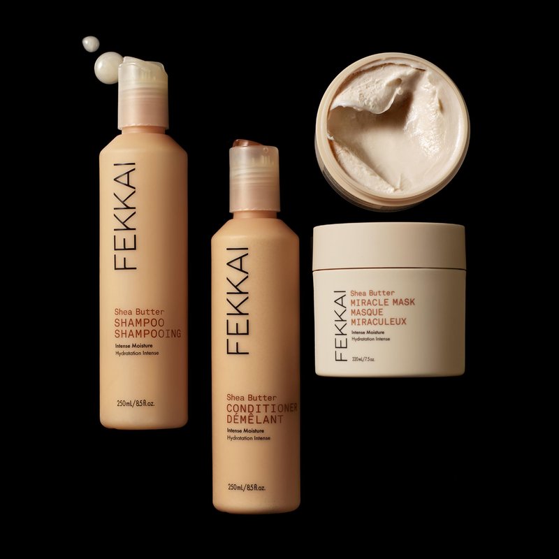 FEKKAI Shea Butter Conditioner - 1 Liter - Moisturizes & Hydrates - Reduces Frizz by 61% Up to 12H - Free of Sulfates, Parabens, Phthalates - Vegan, Cruelty-Free