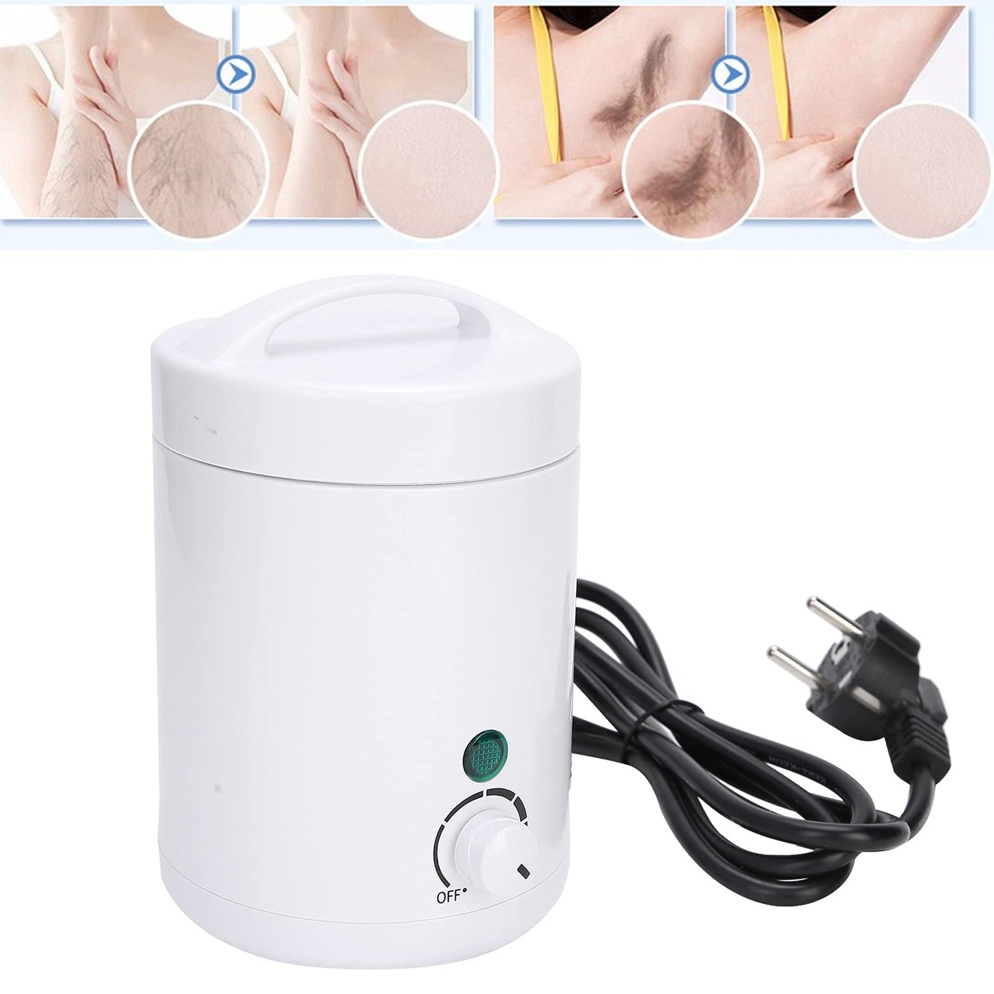 Wax Warmer, Wax Warmer for Hair Removal Mini Wax Heater Multi‑purpose Wax Machine for Women Man Hair Removal Paraffin Wax Machine Waxing Pot Wax Melting Warmer Machine roll on wax wax heater(US)