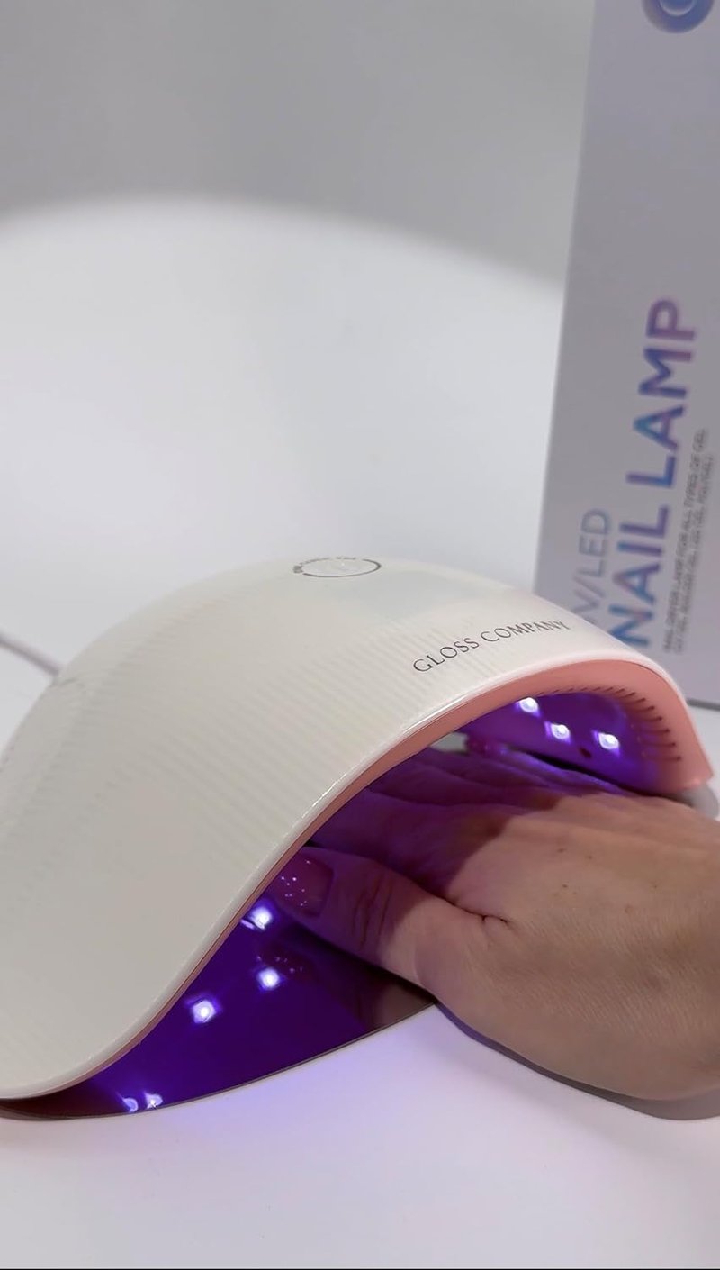 Gloss 46W UV LED Nail Lamp - Professional Gel Nail Dryer with 23 LED Beads & Auto Sensor | USB Powered for Manicure & Pedicure