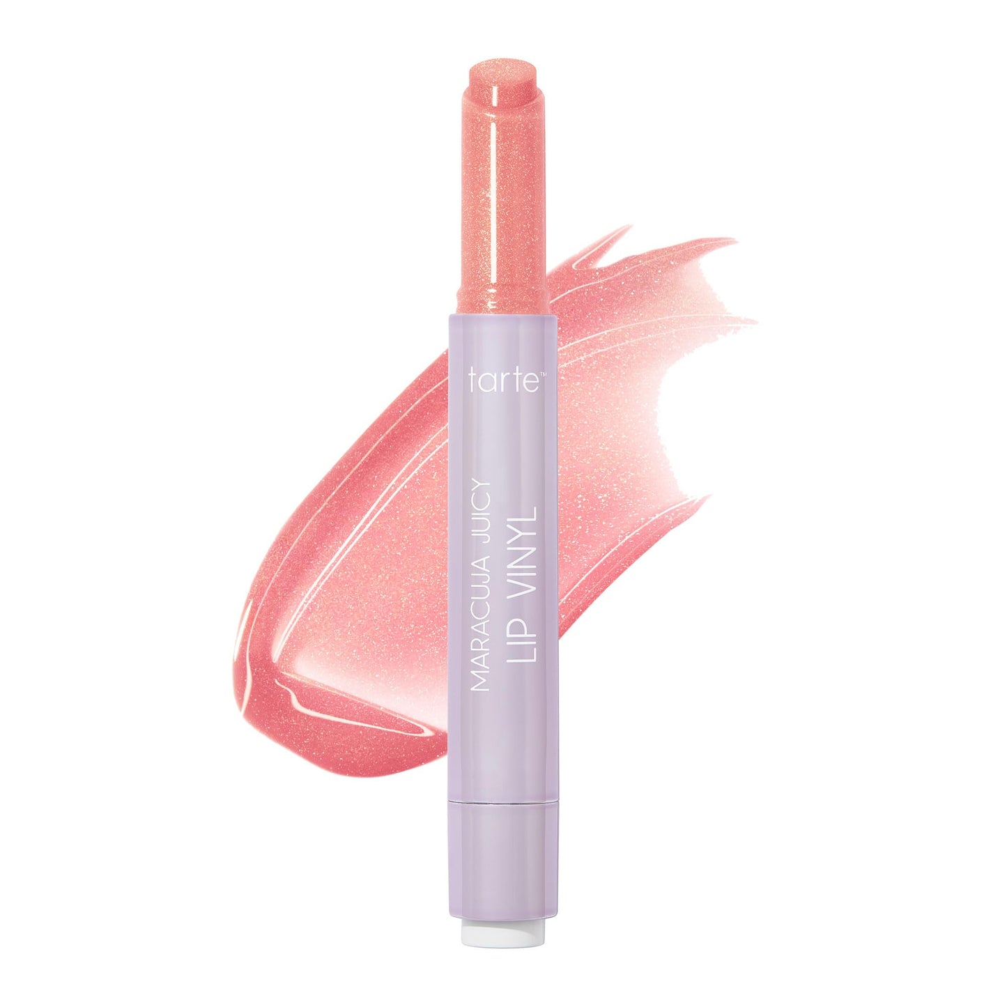 tarte maracuja juicy lip vinyl gloss – Hydrating & Volumizing Lipgloss Balm with Hyaluronic Acid, Vitamin E to Plump & Moisturize, Vegan & Cruelty-Free, full size, shimmering rose