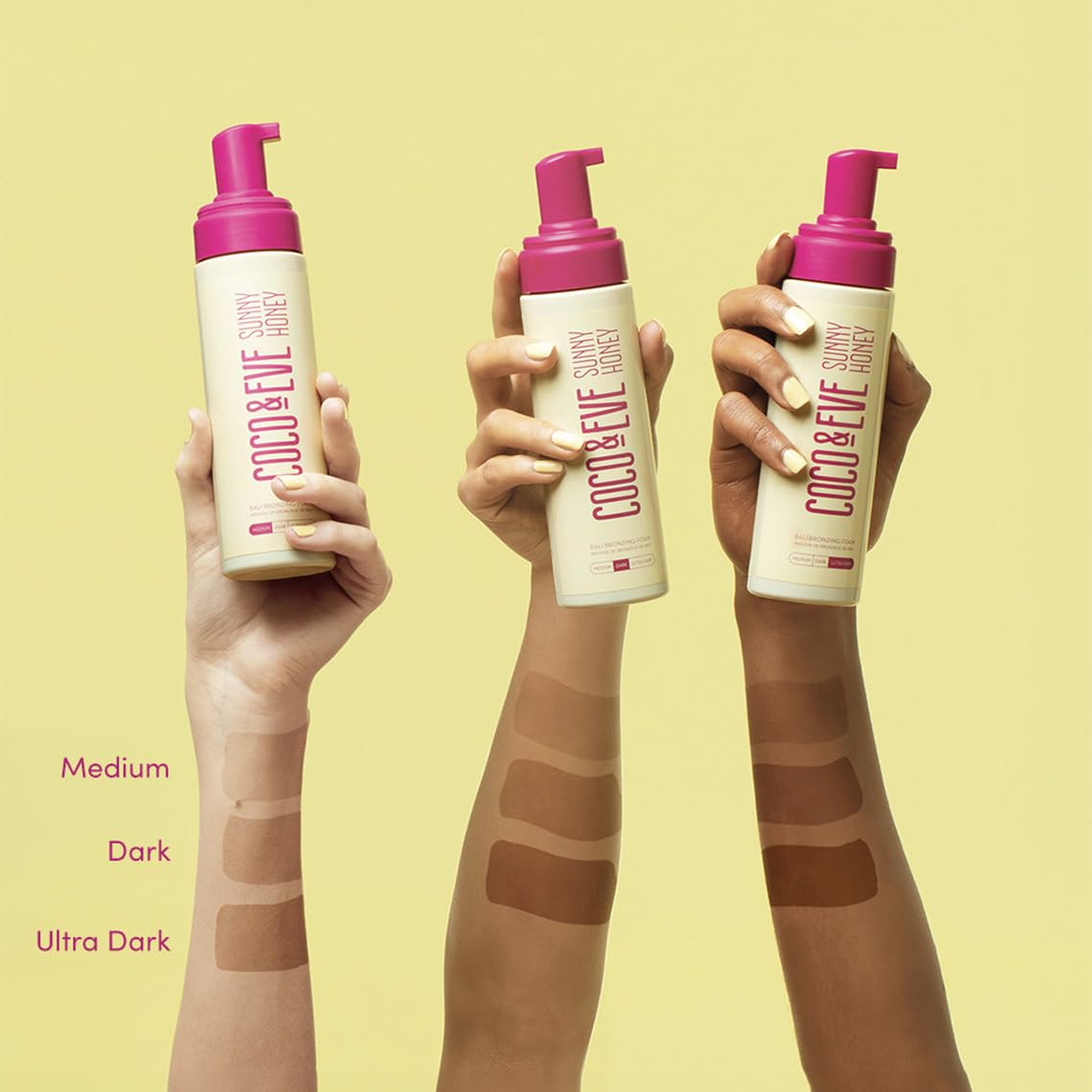 Self Tanner Foam Bundle - Medium Streak-Free Sunless Tanning Mousse with Mitt Applicator & Kabuki Brush | Vegan & Cruelty-Free