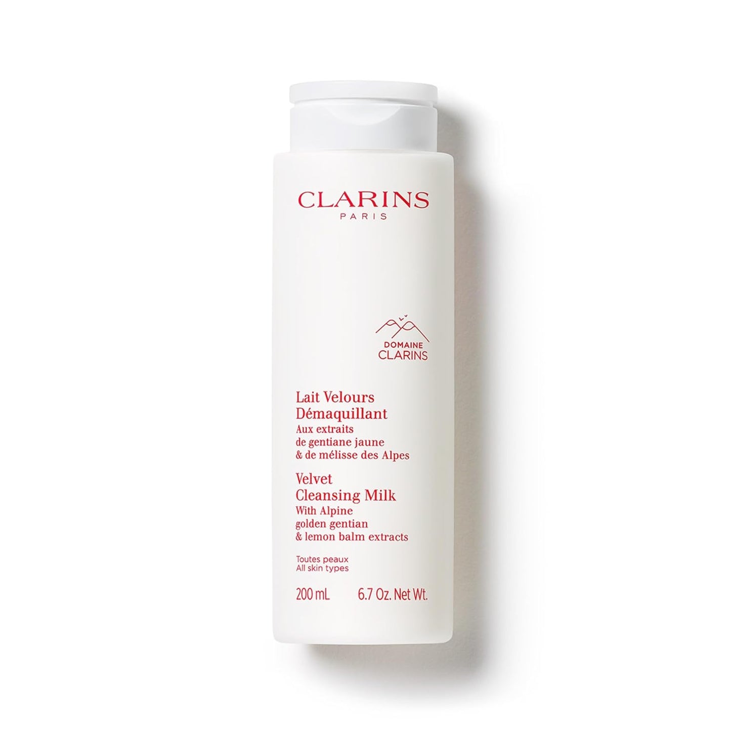 Clarins Velvet Cleansing Milk - Hydrating & Balancing Cleanser for All Skin Types | Dermatologist Tested