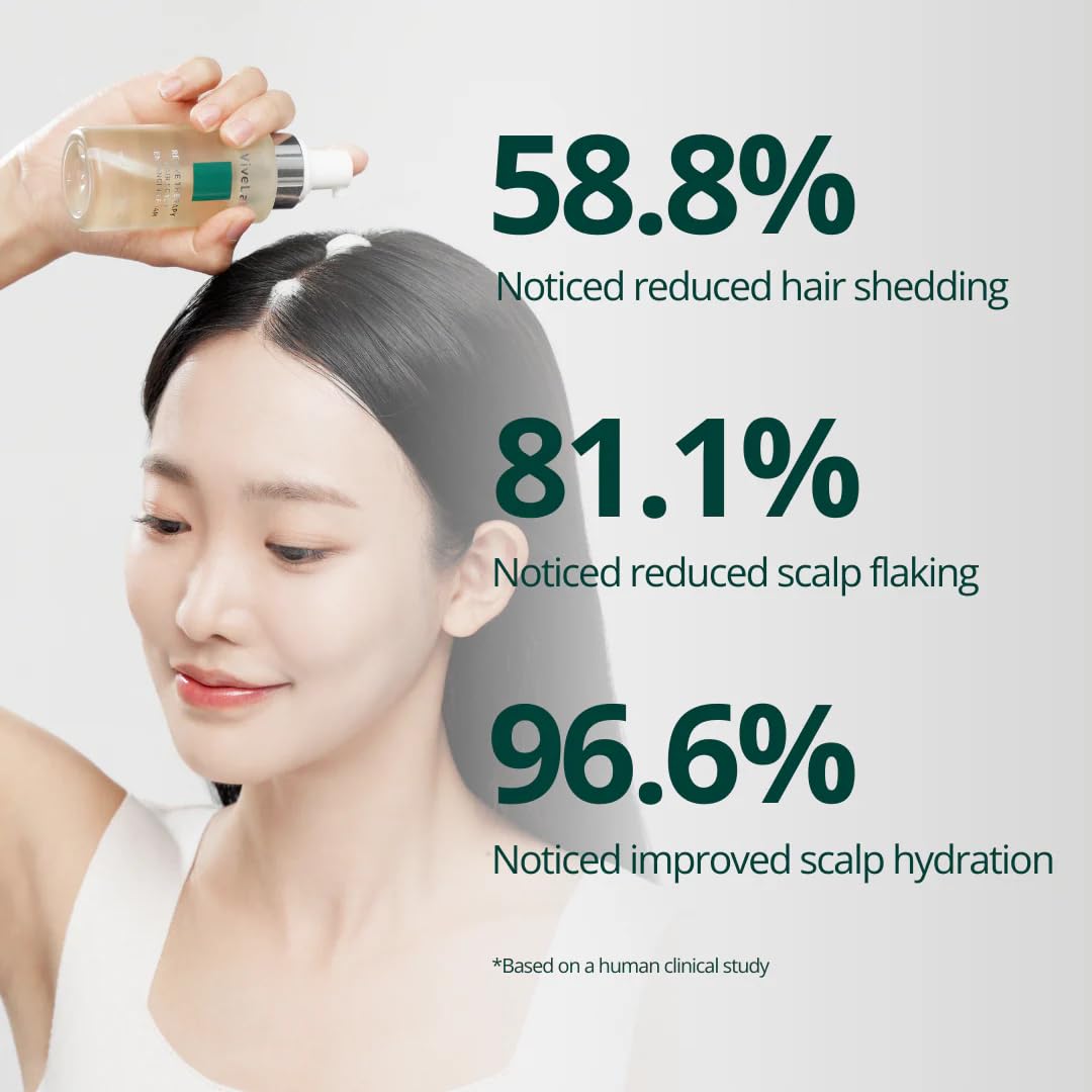 ViveLab Hair Growth Serum - Micro Foam Scalp Treatment with Biotin, Rosemary Oil & Caffeine | Vegan, Clinically Tested for Thicker Hair