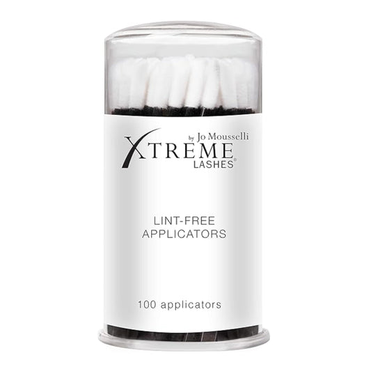 Xtreme Lashes Lint-Free Applicators, 100 Count, Lash Extension Safe, Applicator Brushes for Cleansing, Priming & Makeup Removal, Precision, Non-Drip Tip