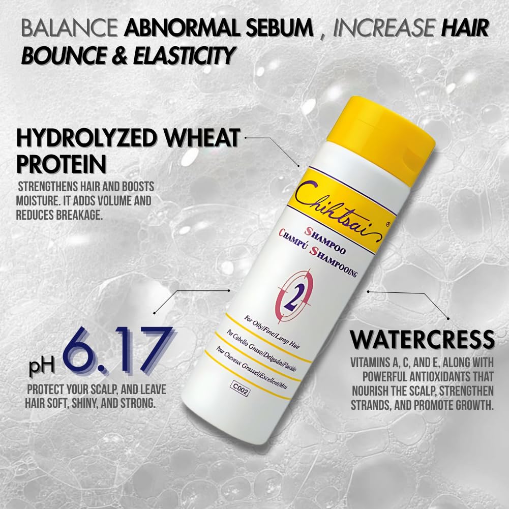 Chihtsai No 2 Shampoo - Nourishing Formula for Healthy Hair | 34oz (1000ml)