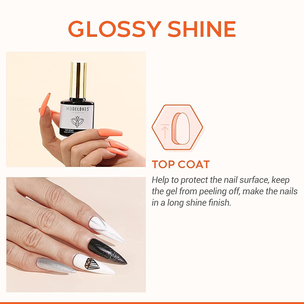Matte Gel Base and Top Coat Set - 3 Pcs | 15ml Professional Quality