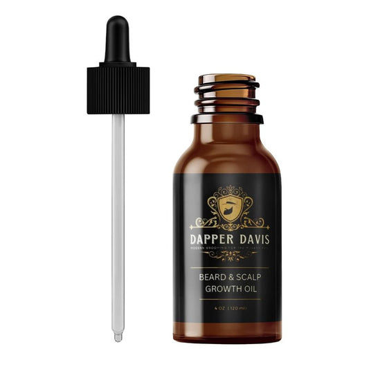 Beard Growth Oil for Men - Avocado, Jojoba & Rosemary Formula | Softens & Thickens Facial Hair (4 oz)