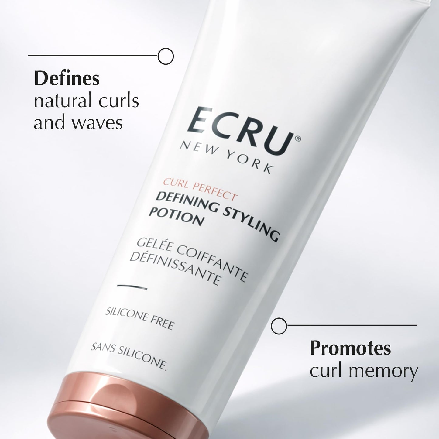 Ecru New York Curl Perfect Defining Styling Potion, Anti Frizz Curl Cream, Curly Hair Styling Cream, 7oz