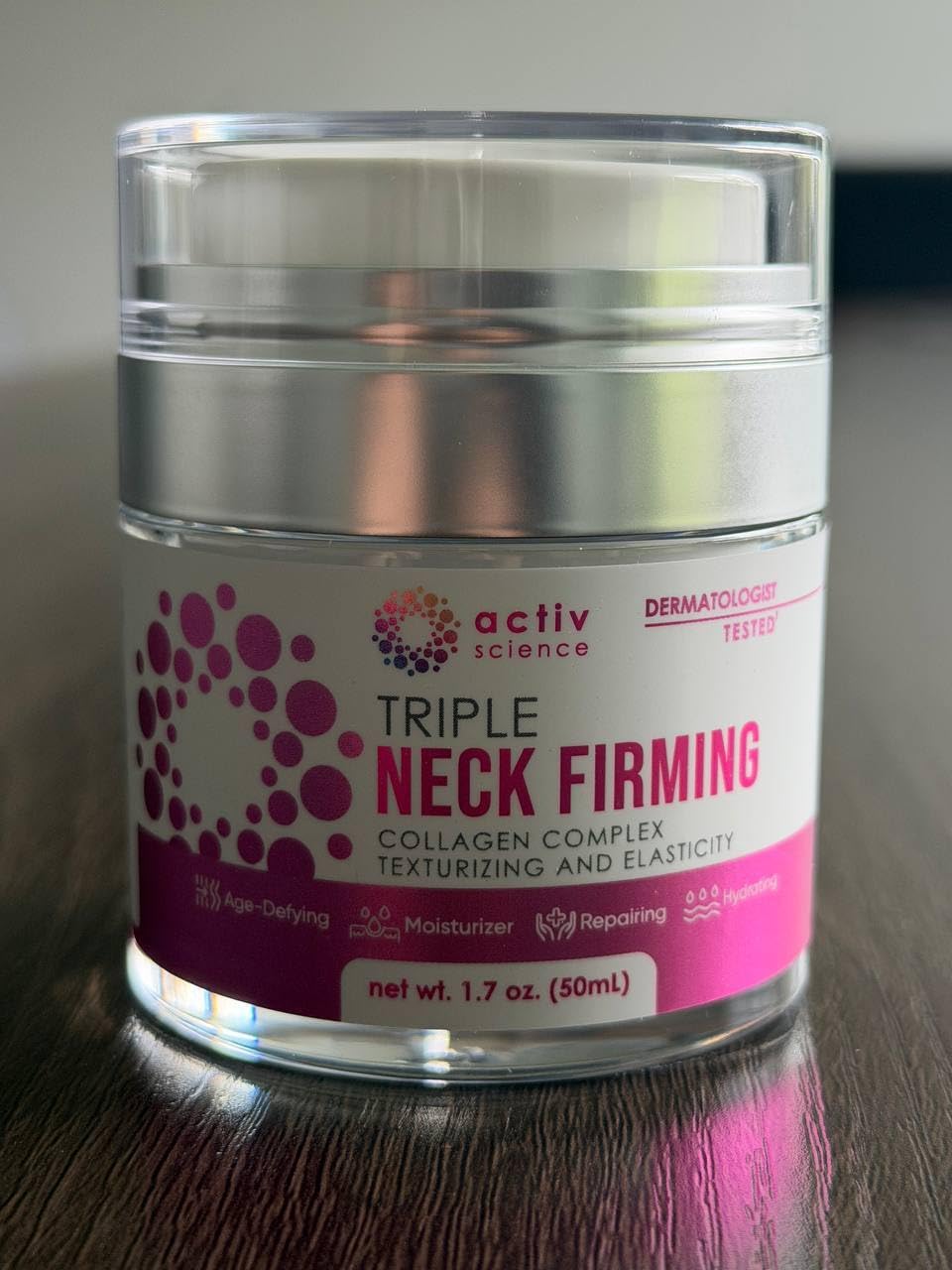 Neck Firming Cream - Natural Anti-Aging Facial Moisturizer with Retinol & Hyaluronic Acid | Day & Night Use
