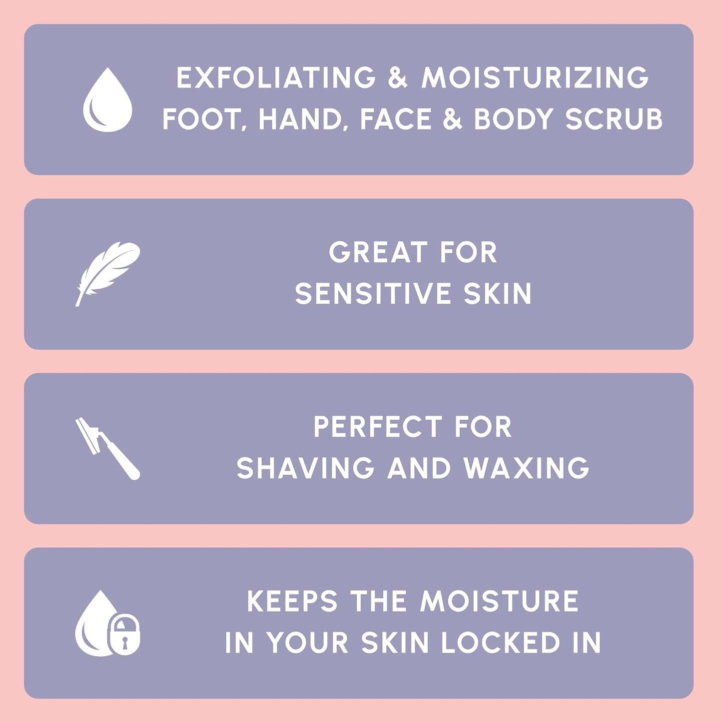 Coconut Milk Body Scrub - Moisturizing Exfoliating Scrub for Body, Face, Hands & Feet - 10 oz | Fights Stretch Marks & Fine Lines