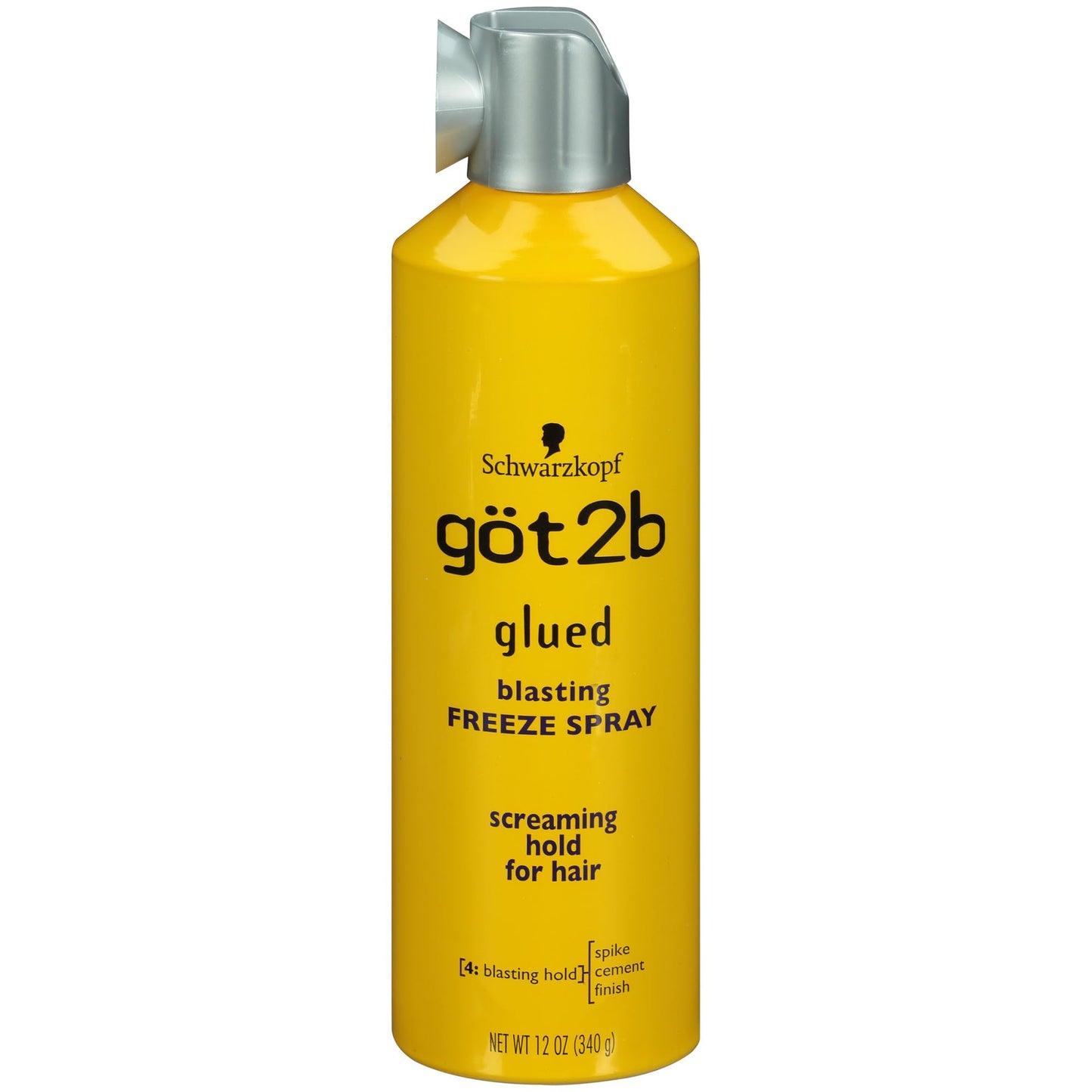 got2b Glued Blasting Freeze Hair Spray, 12 Fl Oz, Pack of 6, Extra Strong Holding Spray for Spikes & Styles, Long-Lasting All-Day Hold, Wind-Tested, Humidity-Resistant, Washes Out Easily