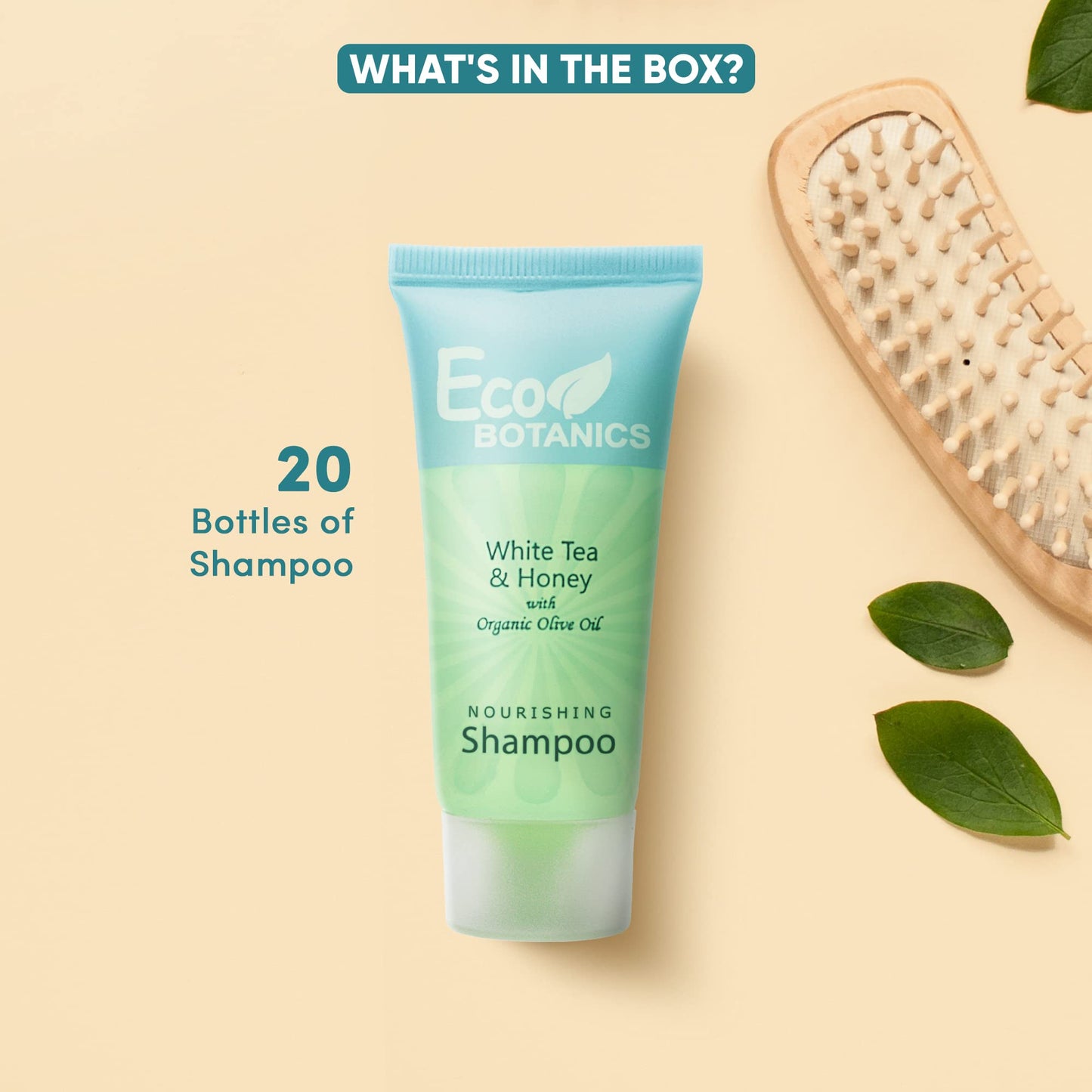 Eco Botanics Travel-Size Hotel Shampoo and Conditioner .85 oz (Case of 20)