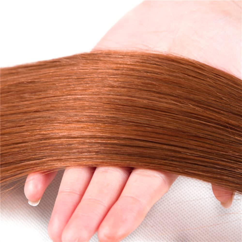 Brown Bundles Human Hair Ombre Straight Human Hair Bundles 1B30 Bundle 8 10 12 Inch Soft And Healthy Ombre Dark Brown Bundle Brazilian Virgin Remy Hair Extensions 300G