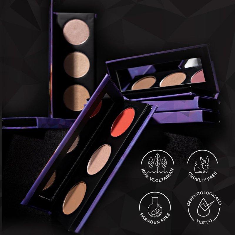 SUGAR Cosmetics Contour De Force Face Palette for Makeup Includes Matte Bronzer, Highlighter & Blush Makeup Palette with Built-in Mirror - 2 g (Pack of 1) 01 Subtle Summit - Face Pallete
