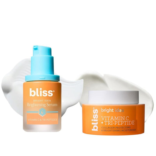 Brighten & Glow Duo - Vitamin C & Tri-Peptide Brightening Serum + Moisturizer Set | Skincare Essentials