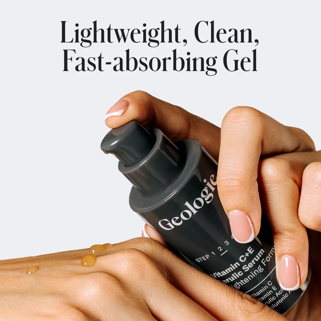 Geologie Vitamin C+E Ferulic Acid Face Serum - Brightening Anti-Aging Gel | 30 ML