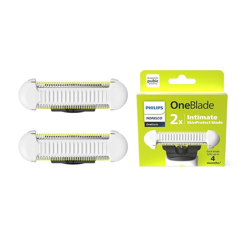 Philips Norelco OneBlade Replacement Blades - Durable Stainless Steel, Extra Skin Protection, 2 Count | QP229/80
