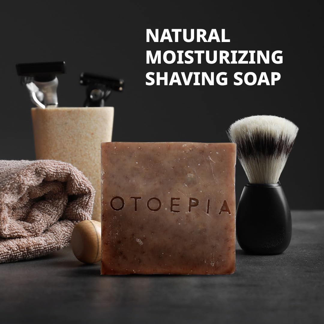 Otoepia Shaving Bar and Body Soap in Mint Scent for Men - 8 Bars, All Purpose Natural Olive Oil - Moisturizing, Nourishing & Gentle on Sensitive Skin Men’s Collection