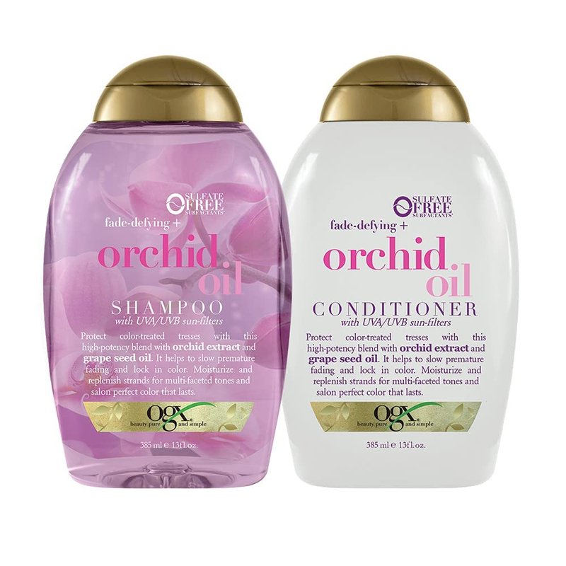 OGX Fade-Defying Orchid Oil Conditioner - UVA/UVB Protection, 13 Ounces