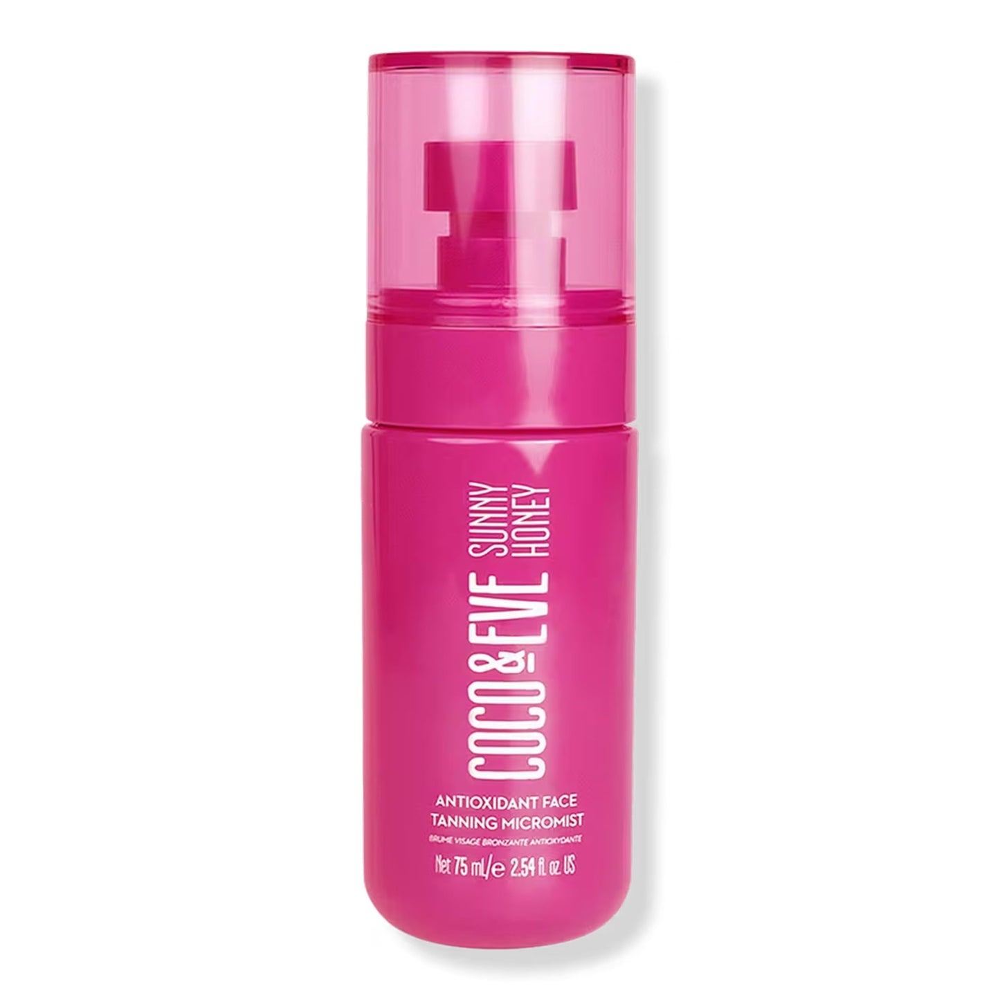 Coco & Eve Face Tanning Micromist – Sunless Facial Self Tanner Ultra Fine Mist for Face, Included Hyaluronic Acid & Antioxidants, Fast-Absorbing, Streak-Free Glow, Vegan & Cruelty-Free 2.54 Fl Oz